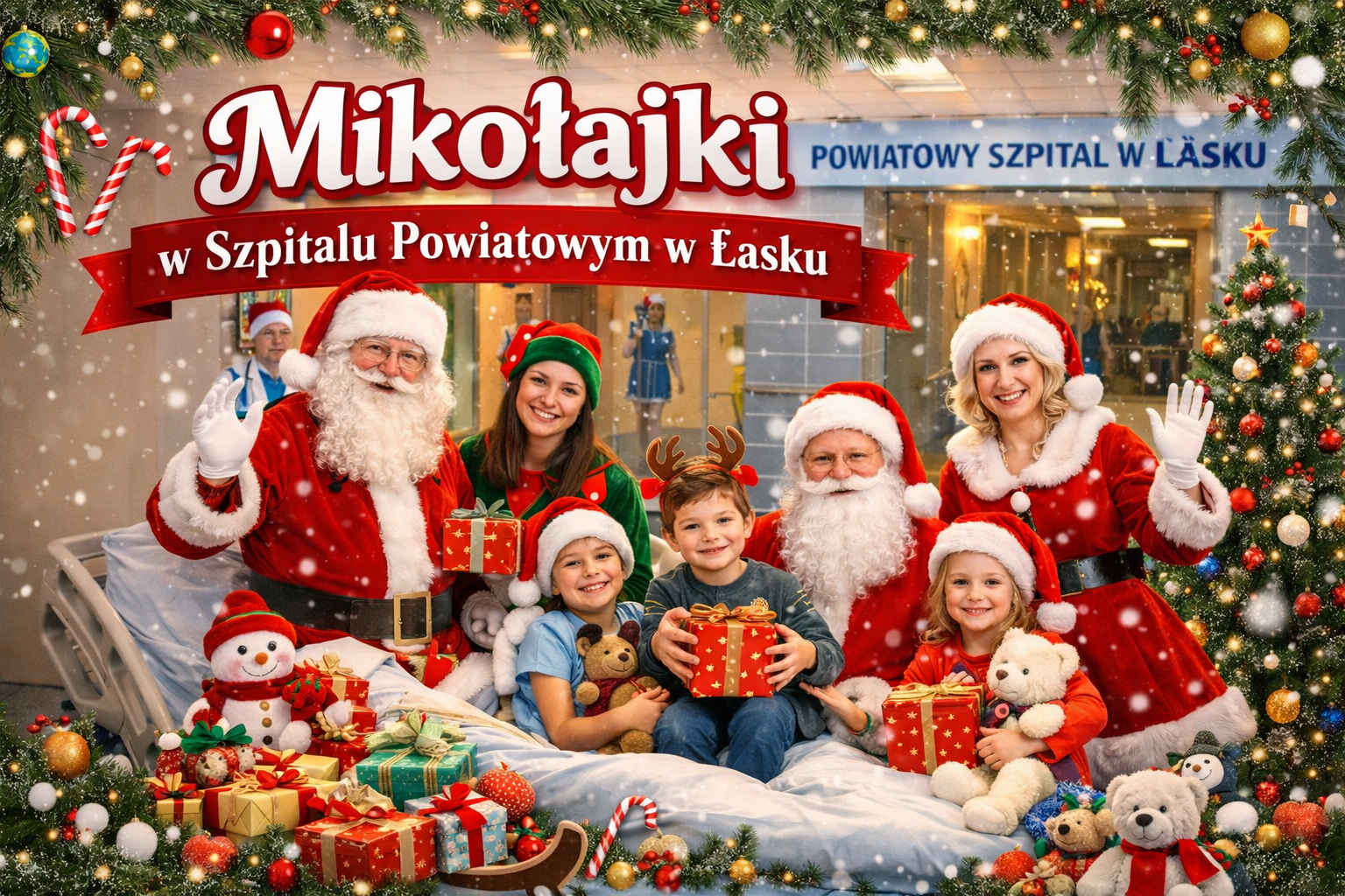 Mikołajki w Szpitalu Powiatowym w Łasku